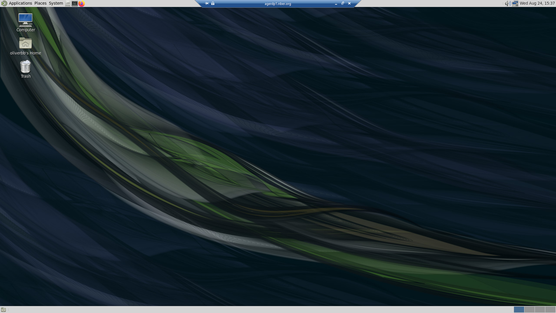 A screenshot of the Gnome desktop.