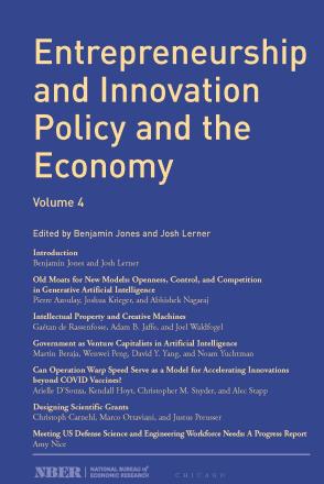 cover of Entrepreneurship and Innovation Policy and the Economy, volume 4